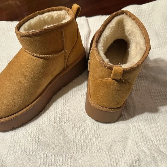Tan Suede Ankle Boots - Picture 8 of 13